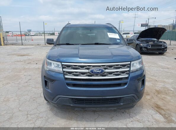 1FM5K7B81JGA90663 2018 FORD EXPLORER Blue Սալոնի հետևի տեսք