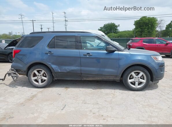1FM5K7B81JGA90663 2018 FORD EXPLORER Blue Սալոնի 360 աստիճան տեսք