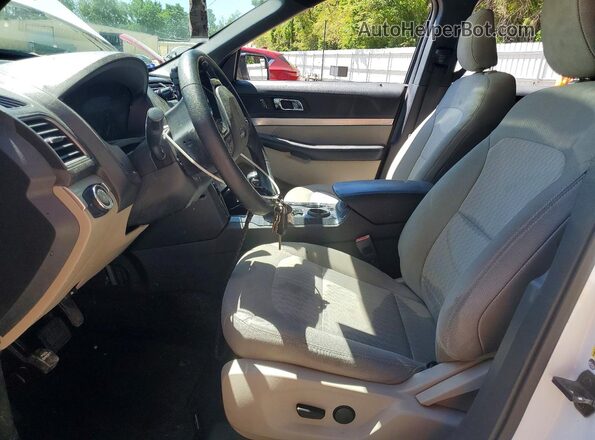 1FM5K7B81KGA48950 2019 FORD EXPLORER White Вид салону спереду