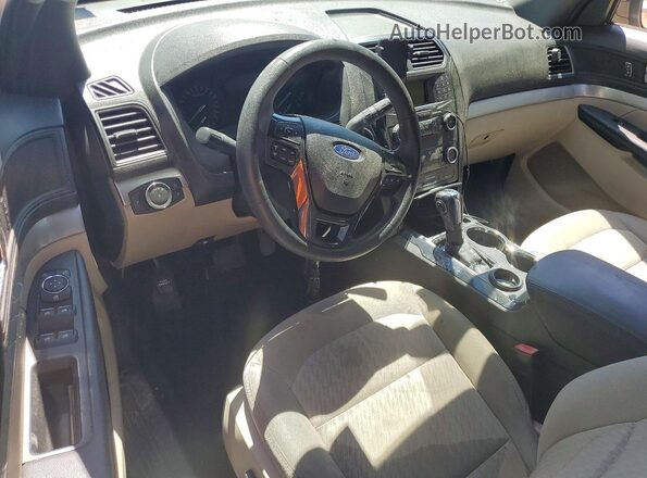 1FM5K7B81KGA48950 2019 FORD EXPLORER White Вид панелі приладів