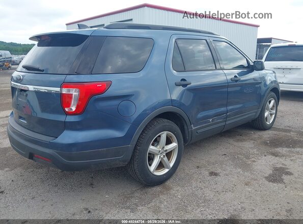 1FM5K7B86KGA76713 2019 FORD EXPLORER Blue Trasero derecho