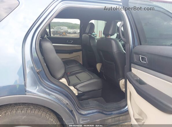 1FM5K7B86KGA76713 2019 FORD EXPLORER Blue Vista de la etiqueta del VIN