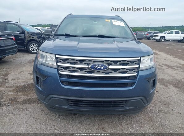 1FM5K7B86KGA76713 2019 FORD EXPLORER Blue Vista del cuadro de instrumentos
