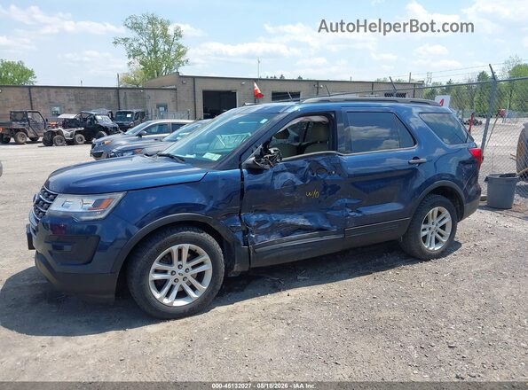 1FM5K7B88HGC98646 2017 FORD EXPLORER Blue წინა ხედი