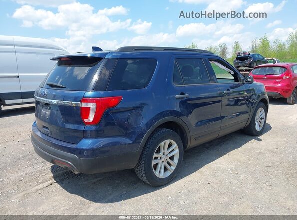 1FM5K7B88HGC98646 2017 FORD EXPLORER Blue უკანა მარჯვენა