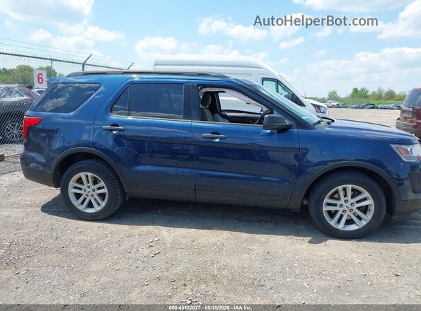 1FM5K7B88HGC98646 2017 FORD EXPLORER Blue უკანა სალონის ხედი