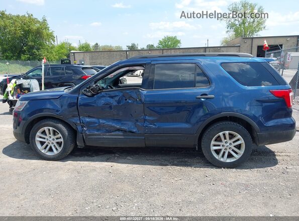 1FM5K7B88HGC98646 2017 FORD EXPLORER Blue სალონის 360-გრადუსიანი ხედი