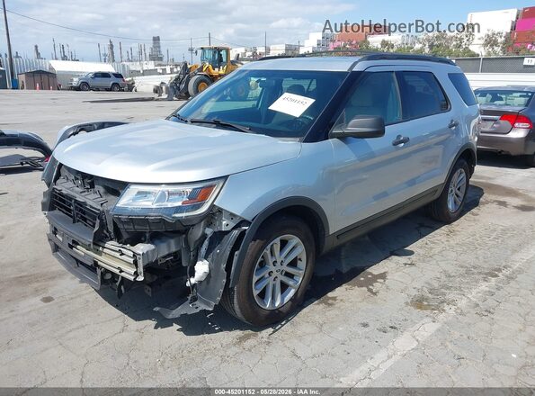 1FM5K7B8XHGD04091 2017 FORD EXPLORER Silver Vista tres cuartos delantera izquierda
