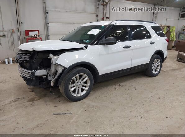 1FM5K7BH5HGA21758 2017 FORD EXPLORER White Առջևի ձախ երեք քառորդ տեսարան