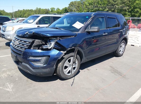 1FM5K7BHXHGC02337 2017 FORD EXPLORER Blue Передня ліва чверть