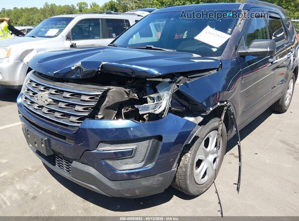 1FM5K7BHXHGC02337 2017 FORD EXPLORER Blue Вид спереду
