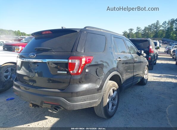 1FM5K7BHXJGC52175 2018 FORD EXPLORER Black Tył prawy