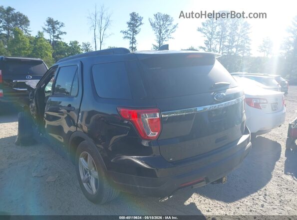 1FM5K7BHXJGC52175 2018 FORD EXPLORER Black Tył lewy