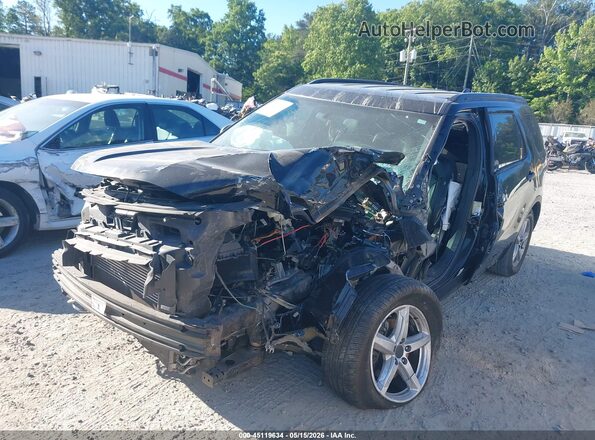 1FM5K7BHXJGC52175 2018 FORD EXPLORER Black Przód lewy