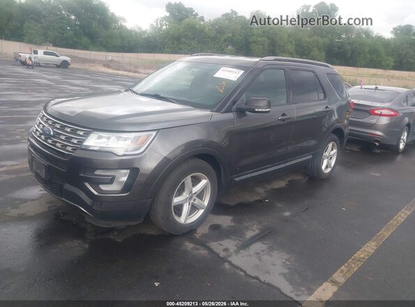 1FM5K7D80GGD03057 2016 FORD EXPLORER Серый Передняя левая четверть