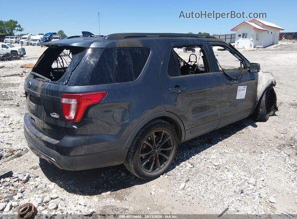 1FM5K7D80HGA10891 2017 FORD EXPLORER Gray Tył prawy