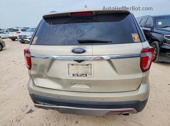 1FM5K7D80HGD53295 2017 FORD EXPLORER Желто-коричневый Вид сзади