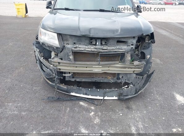 1FM5K7D80HGE23264 2017 FORD EXPLORER Black Widok z przodu