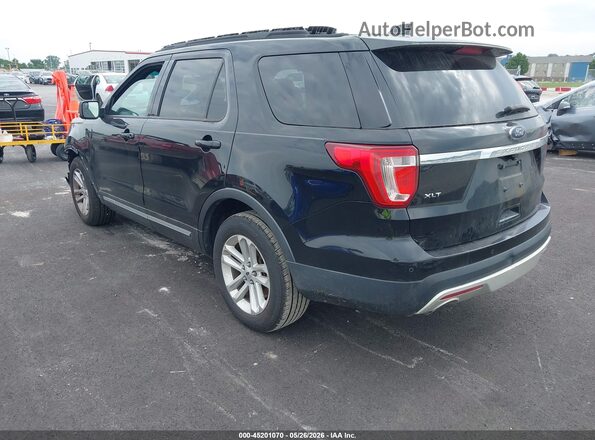 1FM5K7D80HGE23264 2017 FORD EXPLORER Black Tył lewy