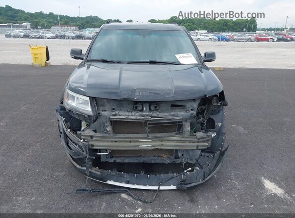 1FM5K7D80HGE23264 2017 FORD EXPLORER Black Widok wnętrza z tyłu