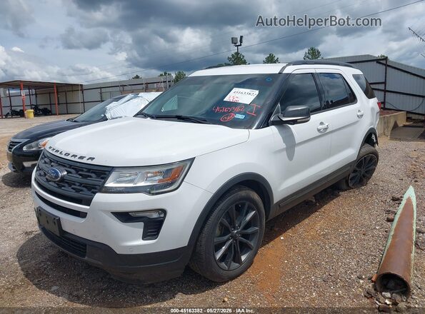 1FM5K7D80KGA88482 2019 FORD EXPLORER White Vista tres cuartos delantera izquierda