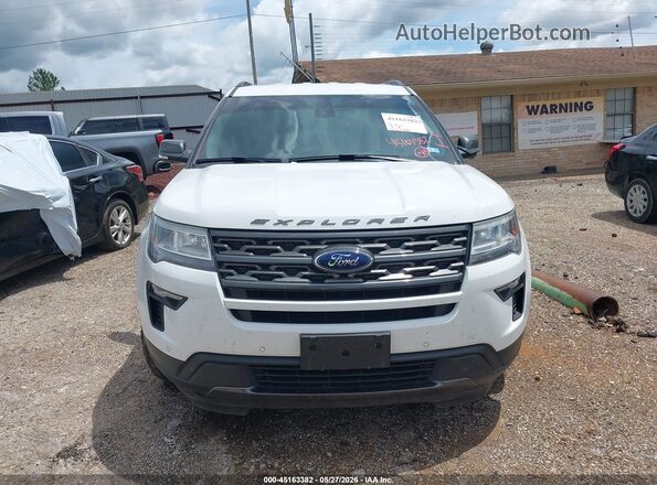 1FM5K7D80KGA88482 2019 FORD EXPLORER White Vista del cuadro de instrumentos