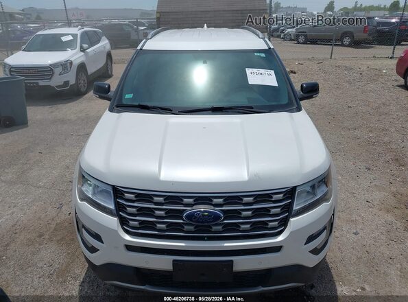 1FM5K7D81HGD82742 2017 FORD EXPLORER White Вид панелі приладів