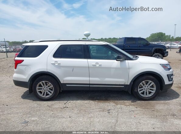 1FM5K7D81HGD82742 2017 FORD EXPLORER White Вид щитка приладів
