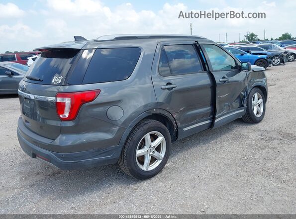 1FM5K7D81KGA37007 2019 FORD EXPLORER Gray Trasero derecho