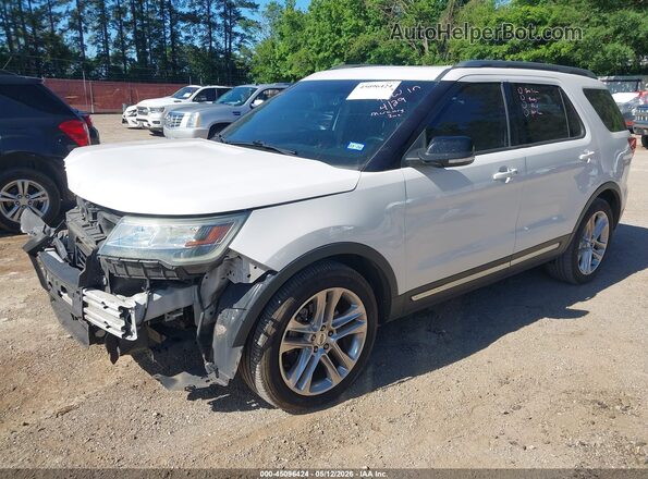 1FM5K7D82GGC21699 2016 FORD FORD EXPLORER White წინა მარცხენა ხედი სამი მეოთხედიდან