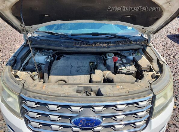 1FM5K7D82HGA10603 2017 FORD EXPLORER White Widok komory silnika