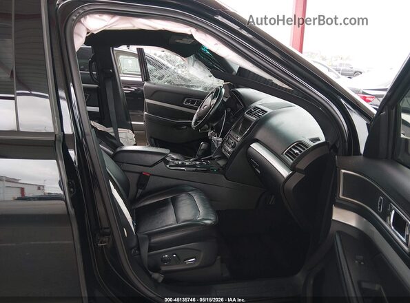 1FM5K7D82HGA87844 2017 FORD EXPLORER Черный Вид салона спереди