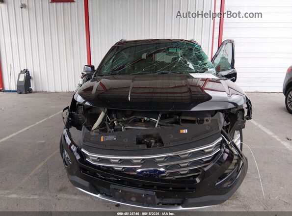 1FM5K7D82HGA87844 2017 FORD EXPLORER Черный Вид задней части салона