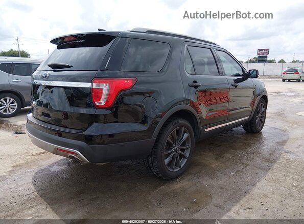 1FM5K7D82HGC21185 2017 FORD EXPLORER Black Задня права чверть