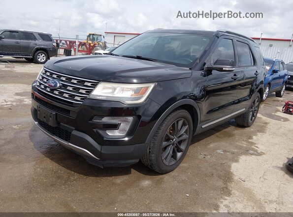 1FM5K7D82HGC21185 2017 FORD EXPLORER Black Передня ліва чверть
