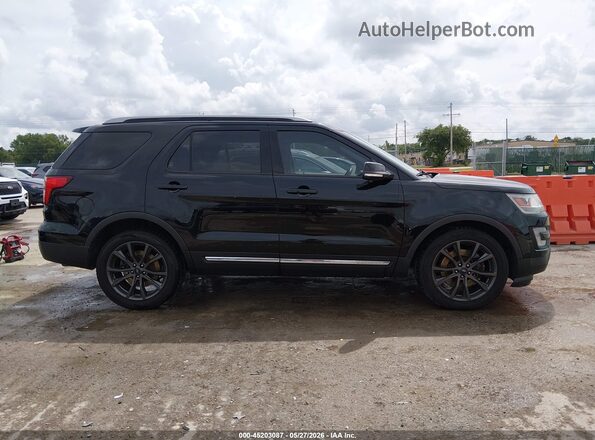 1FM5K7D82HGC21185 2017 FORD EXPLORER Black Вид задньої частини салону