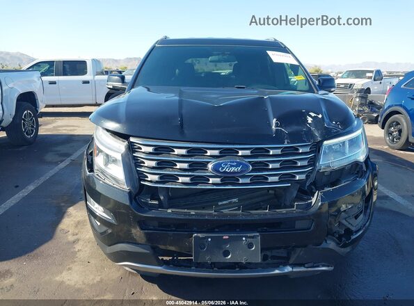 1FM5K7D82HGD42833 2017 FORD FORD EXPLORER Black ხელსაწყოთა პანელის ხედი
