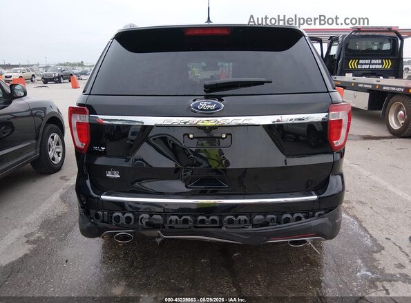 1FM5K7D82JGA11823 2018 FORD EXPLORER Black Вид спереду
