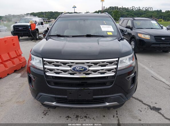 1FM5K7D82JGA11823 2018 FORD EXPLORER Black Вид щитка приладів