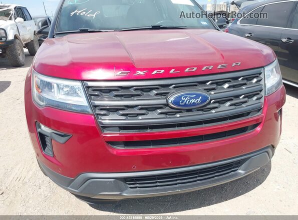 1FM5K7D82JGA13541 2018 FORD EXPLORER Red Front view
