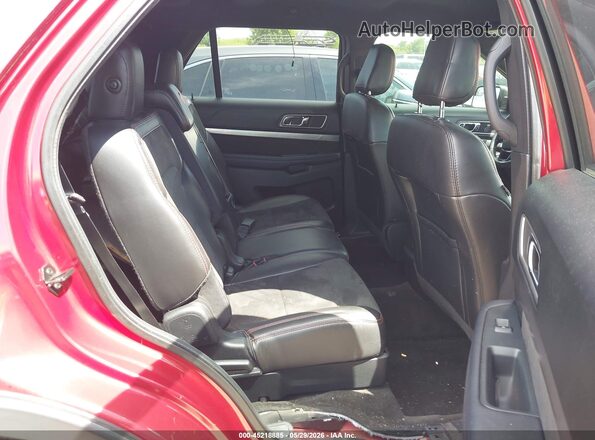 1FM5K7D82JGA13541 2018 FORD EXPLORER Red VIN sticker view