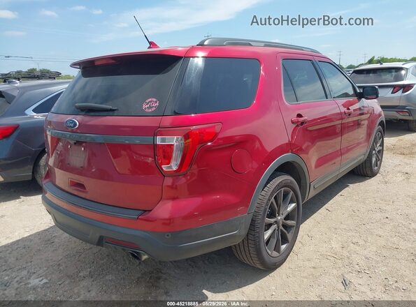 1FM5K7D82JGA13541 2018 FORD EXPLORER Red Rear right