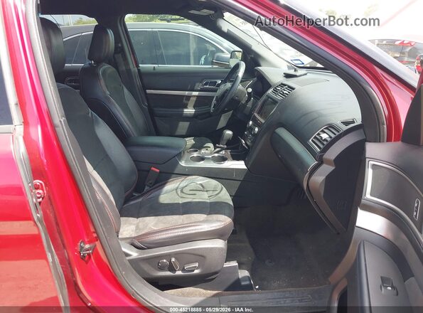 1FM5K7D82JGA13541 2018 FORD EXPLORER Red Front interior view