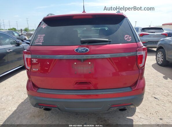 1FM5K7D82JGA13541 2018 FORD EXPLORER Red 