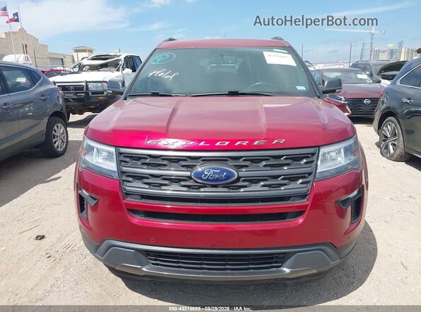 1FM5K7D82JGA13541 2018 FORD EXPLORER Red Rear interior view