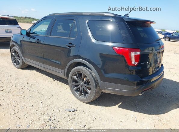 1FM5K7D82JGC68884 2018 FORD EXPLORER Черный Задняя левая четверть