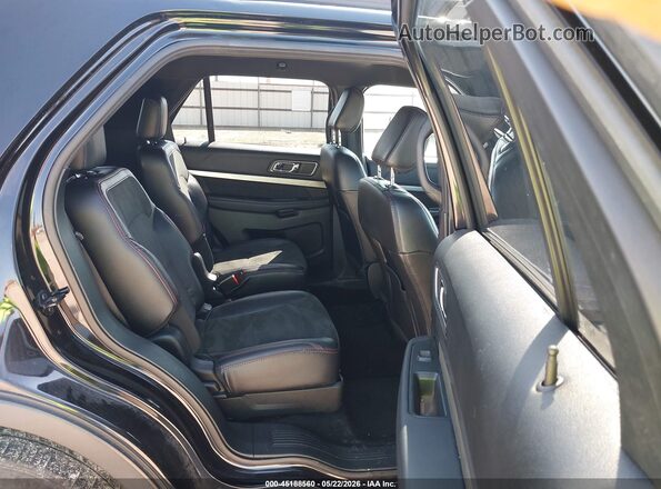 1FM5K7D82JGC68884 2018 FORD EXPLORER Черный Вид задних сидений