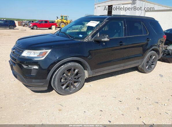 1FM5K7D82JGC68884 2018 FORD EXPLORER Черный Передняя левая четверть