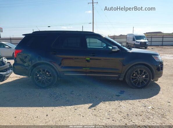 1FM5K7D82JGC68884 2018 FORD EXPLORER Черный Вид щитка приборов