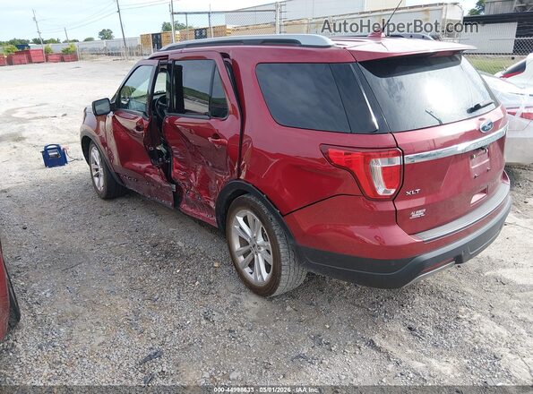 1FM5K7D82KGA44645 2019 FORD FORD EXPLORER Red Задня ліва чверть
